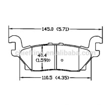 fabricantes de pastillas de freno D1120 15240812 para pastillas de freno trasero del coche Hummer